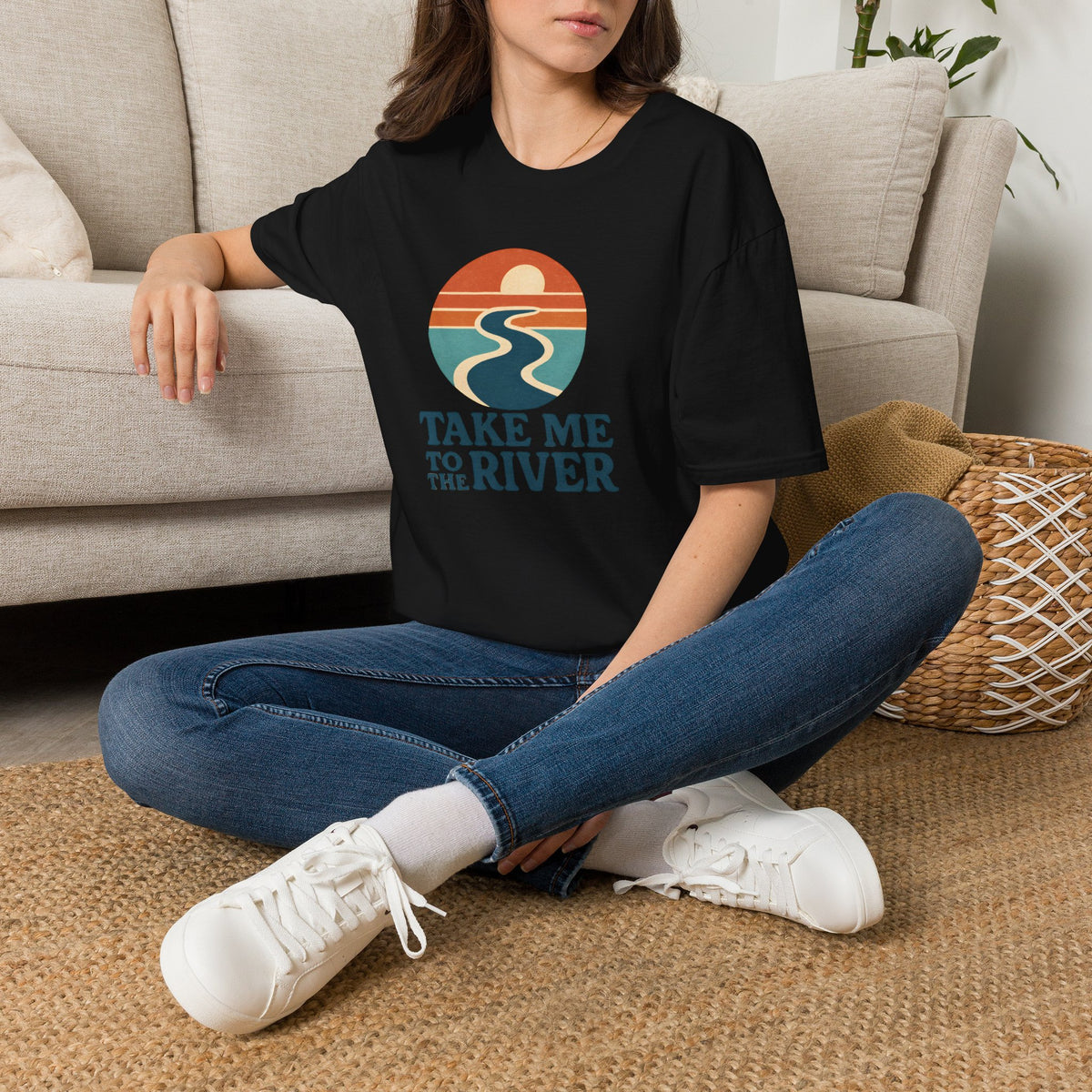 Sunset River Graphic T-Shirt