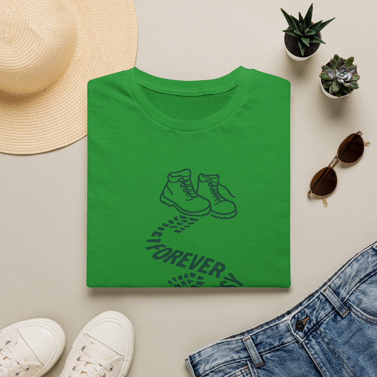 Boots with Footprints T-Shirt