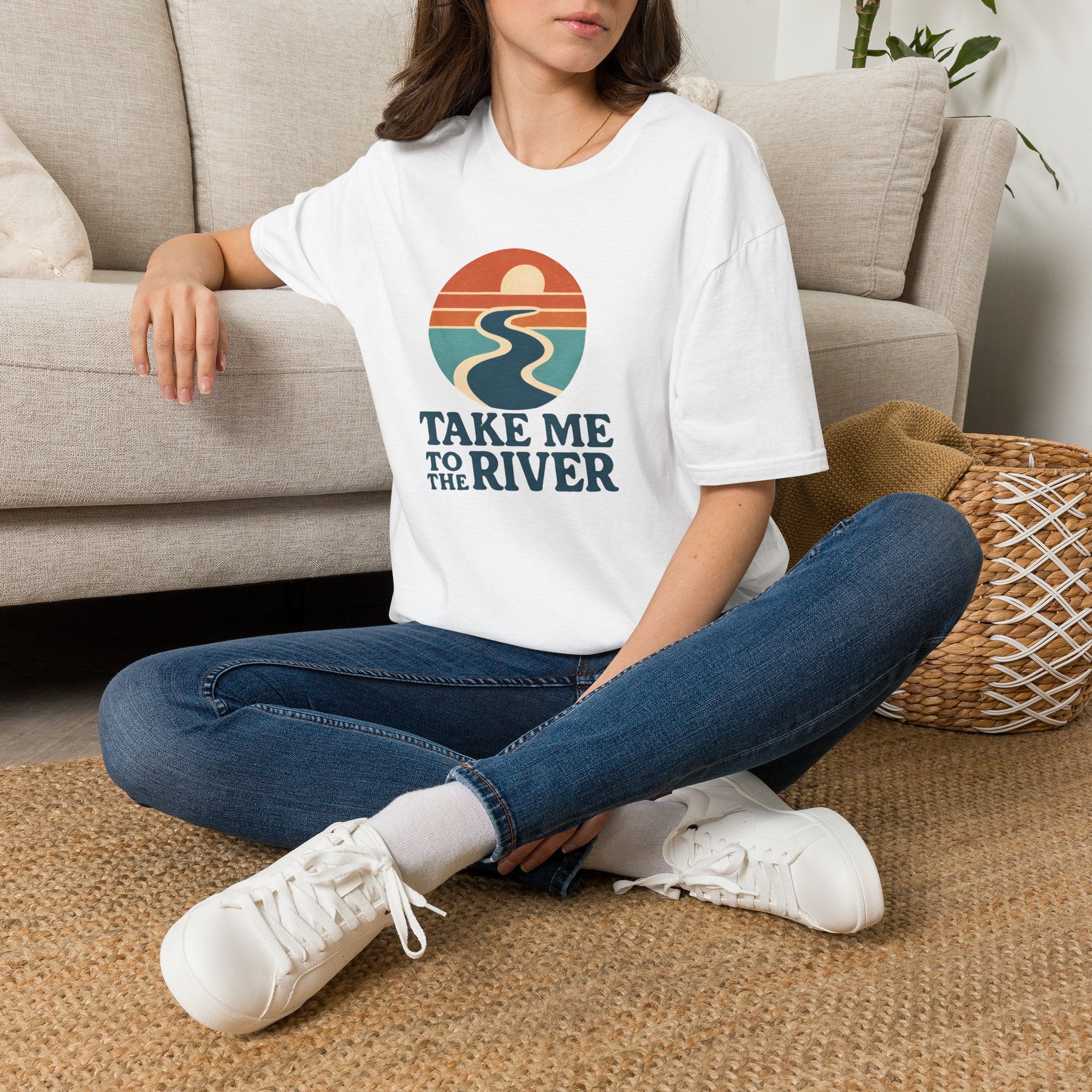 Sunset River Graphic T-Shirt