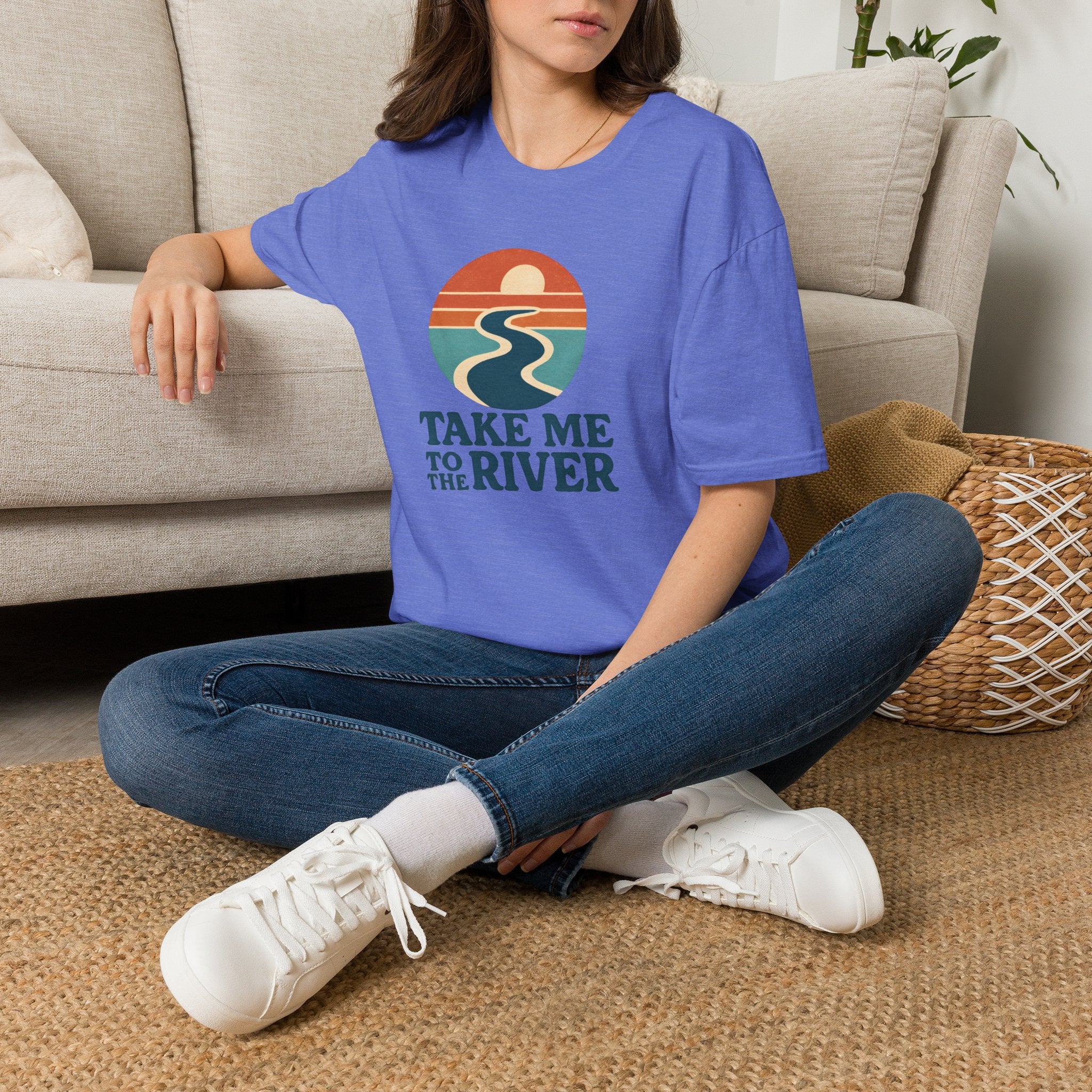 Sunset River Graphic T-Shirt