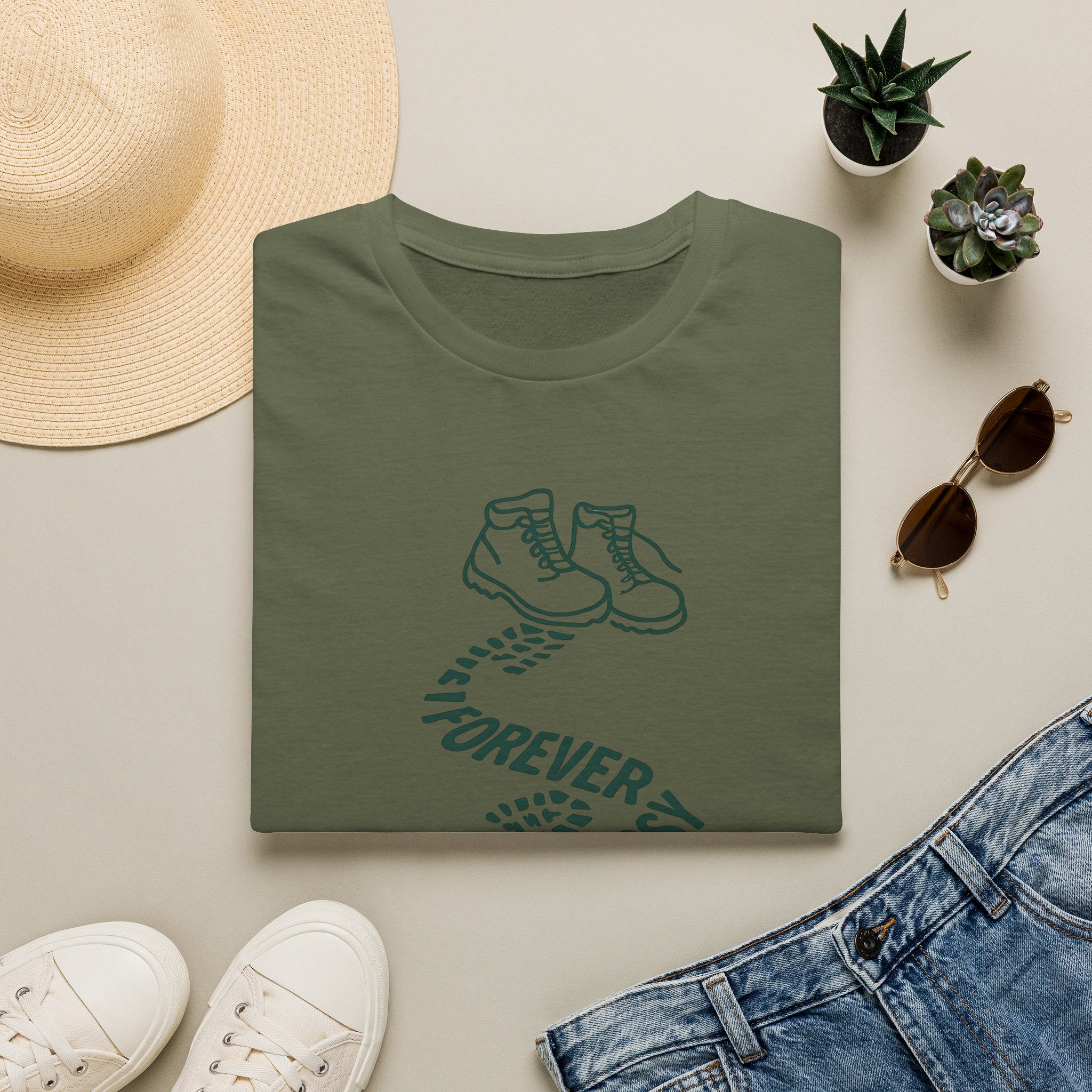 Boots with Footprints T-Shirt